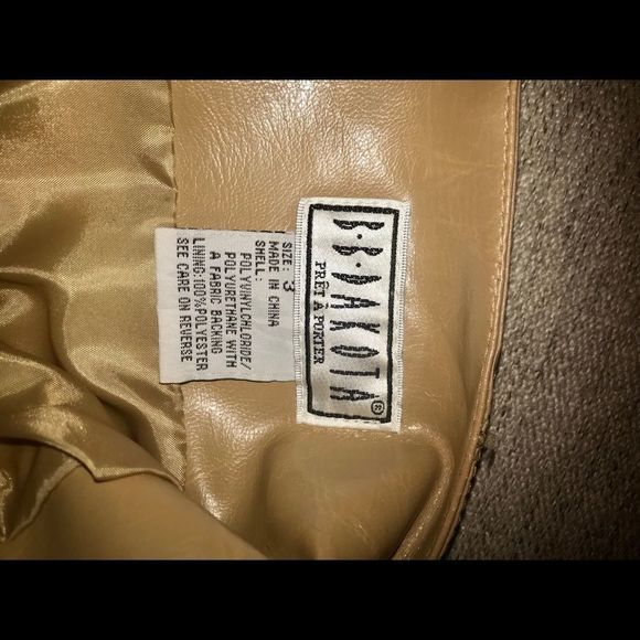 BB DAKOTA BEIGE PATCHWORK SKIRT - Picture 4 of 5